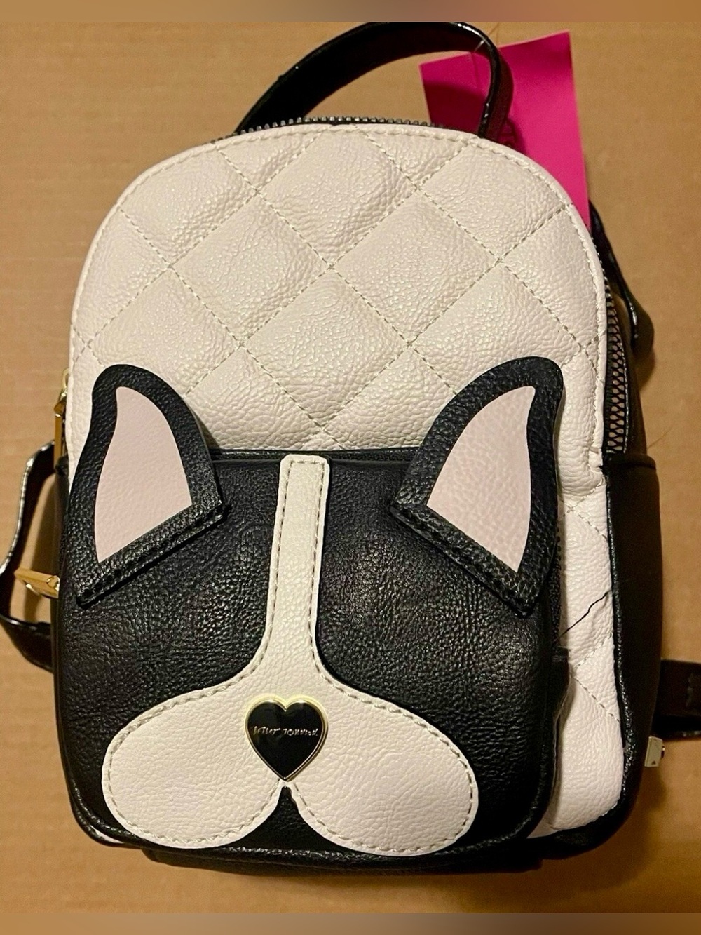 NWT!! Betsey Johnson Boston Terrier French Bulldog Mini Backpack
Crossbody Bag